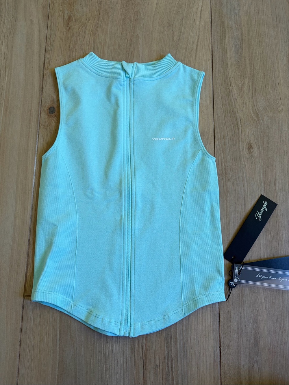 YoungLA Women's seamless zip tank